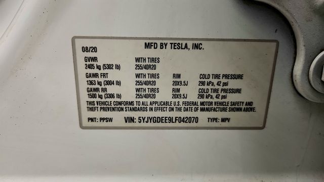 2020 Tesla Model Y Long Range AWD - 23020179 - 21