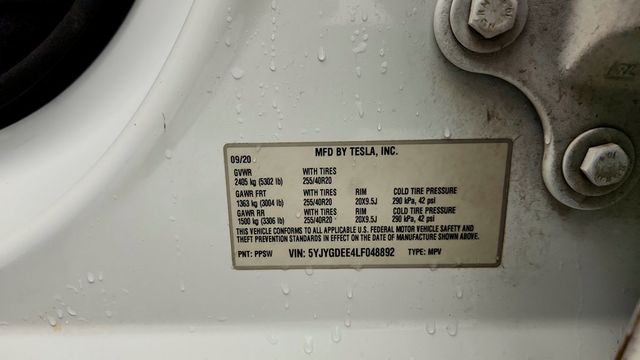 2020 Tesla Model Y Long Range AWD - 23094478 - 23