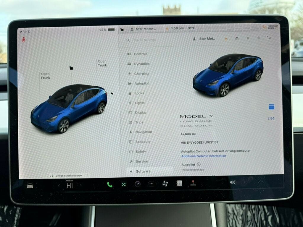 2020 Tesla Model Y Long Range AWD - 22155727 - 34