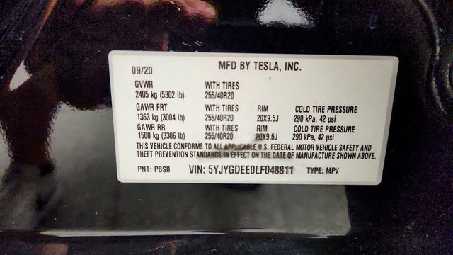 2020 Tesla Model Y Long Range AWD w/ 20'' Induction Wheels - 23059094 - 23