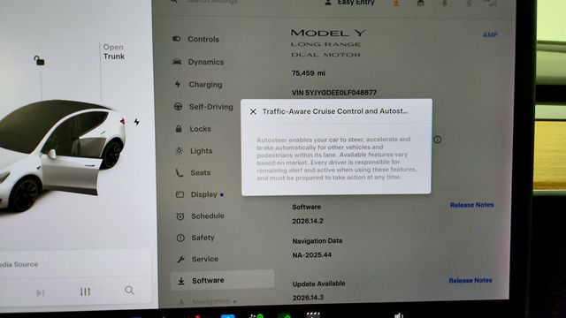 2020 Tesla Model Y Long Range AWD w/ 20'' Wheels, Traffic-Aware Cruise Controll - 23026772 - 15