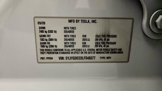 2020 Tesla Model Y Long Range AWD w/ 20'' Wheels, Traffic-Aware Cruise Controll - 23026772 - 22