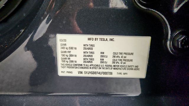 2020 Tesla Model Y Long Range AWD w/ Full Self-Driving & 20’’ Induction Wheels - 23019520 - 23