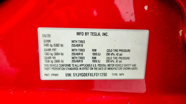 2020 Tesla Model Y Performance AWD w/ Full Self-Driving Capability & Greater Range - 22967488 - 22