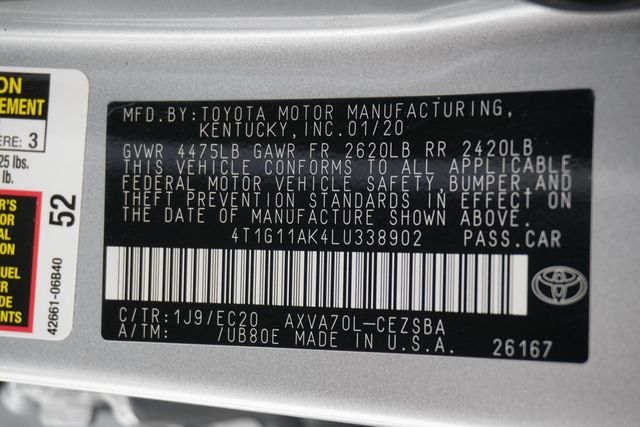 2020 Toyota Camry  - 22928541 - 26