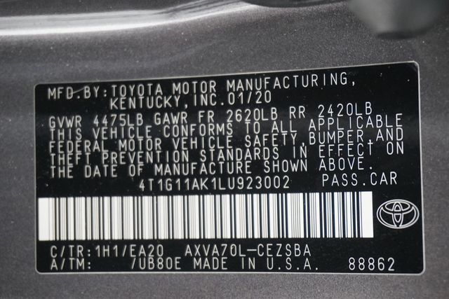 2020 Toyota Camry  - 22931872 - 26