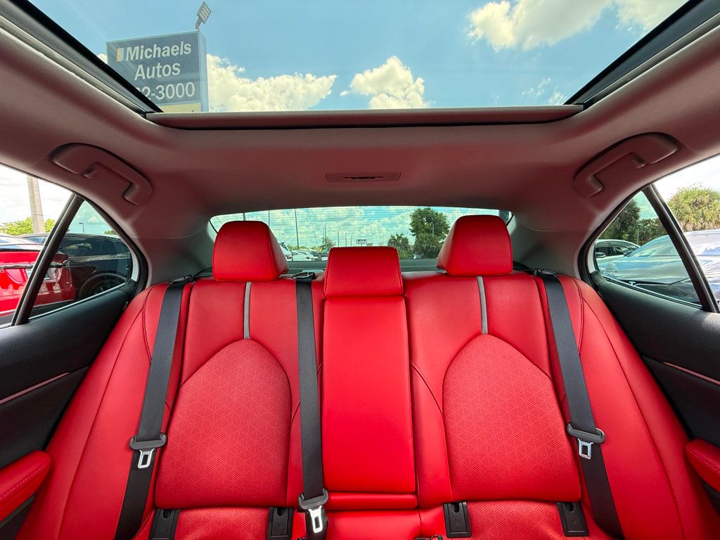 2020 Toyota Camry **CAMRY XSE**WHITE ON RED LEATHER**PANORAMIC**1 OWNER*LOW MILES* - 23016610 - 19