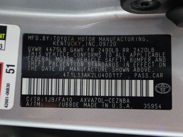 2020 Toyota Camry LE Automatic - 23011438 - 47