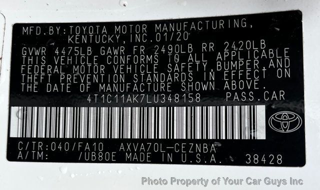 2020 Toyota Camry LE Automatic - 23053318 - 26