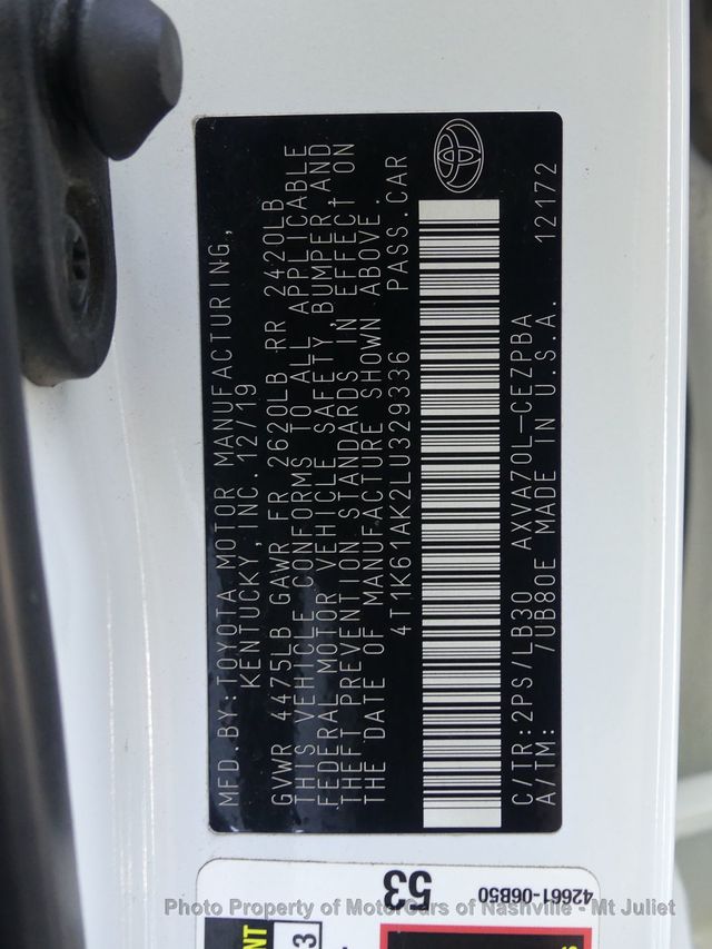 2020 Toyota Camry XSE Automatic - 23001262 - 51