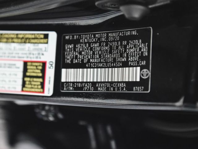 2020 Toyota Camry Hybrid LE - 23008483 - 12