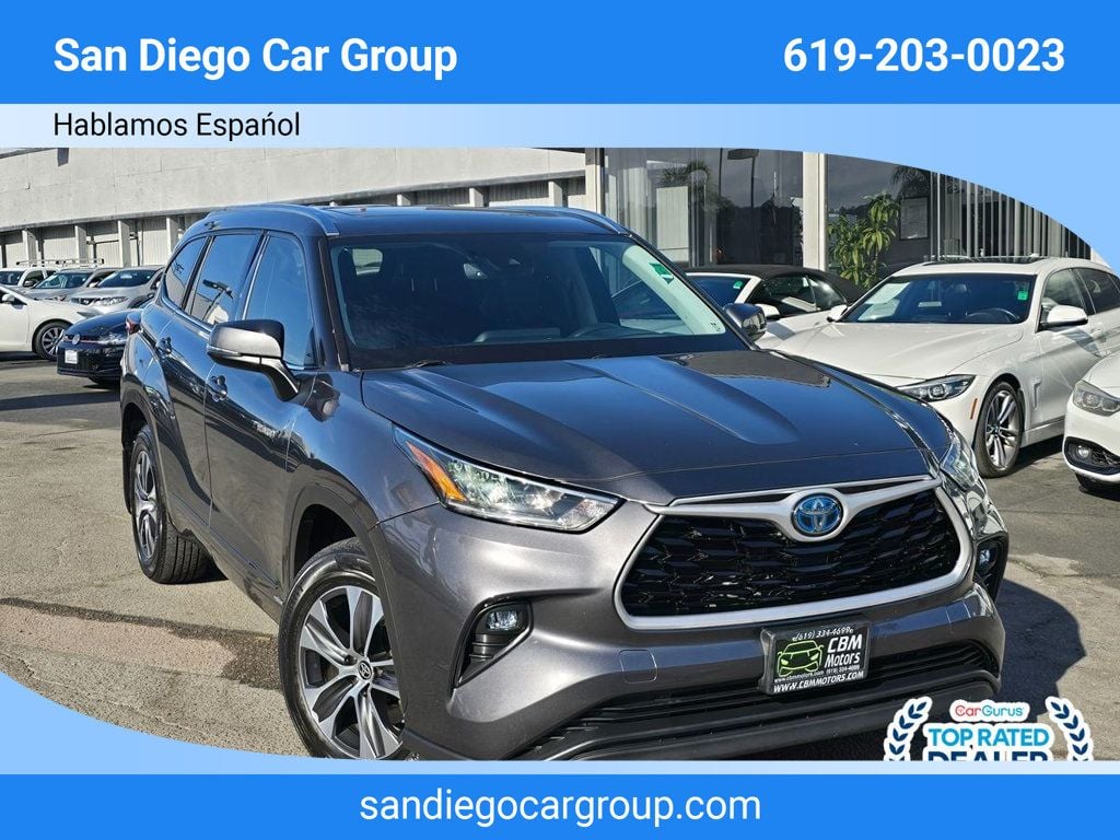 2020 Toyota Highlander Hybrid XLE AWD - 22624676 - 0