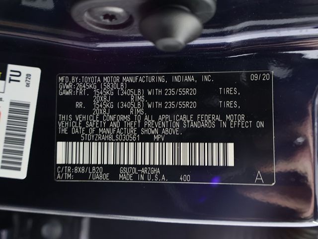 2020 Toyota Highlander Limited FWD - 22889161 - 57