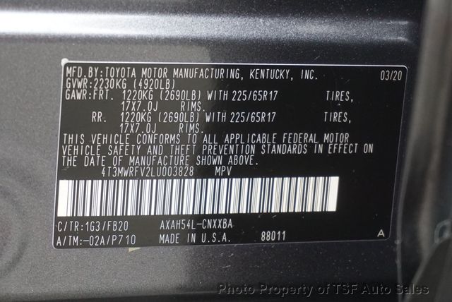 2020 Toyota RAV4 Hybrid LE AWD - 23052235 - 28