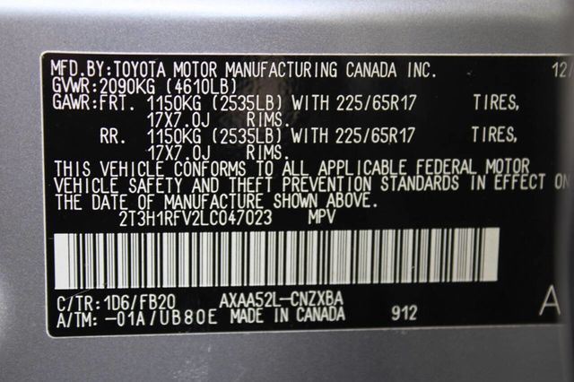 2020 Toyota RAV4 LE FWD - 22905607 - 26