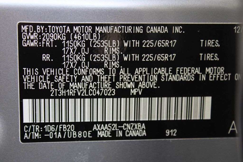 2020 Toyota RAV4 LE FWD - 22905607 - 32