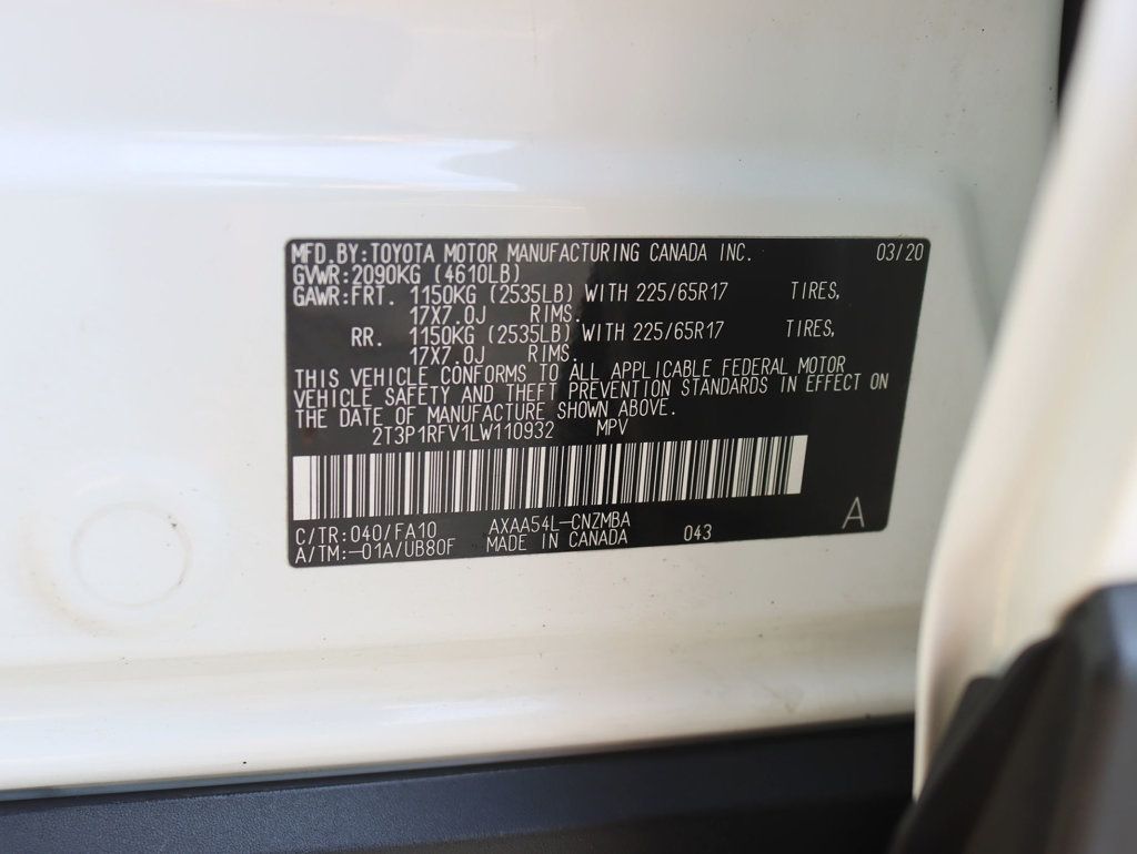 2020 Toyota RAV4 XLE AWD - 23036362 - 31
