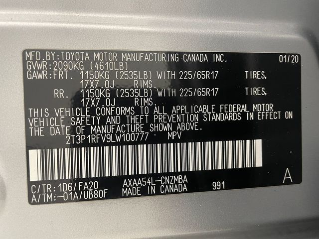 2020 Toyota RAV4 XLE AWD - 22937633 - 49