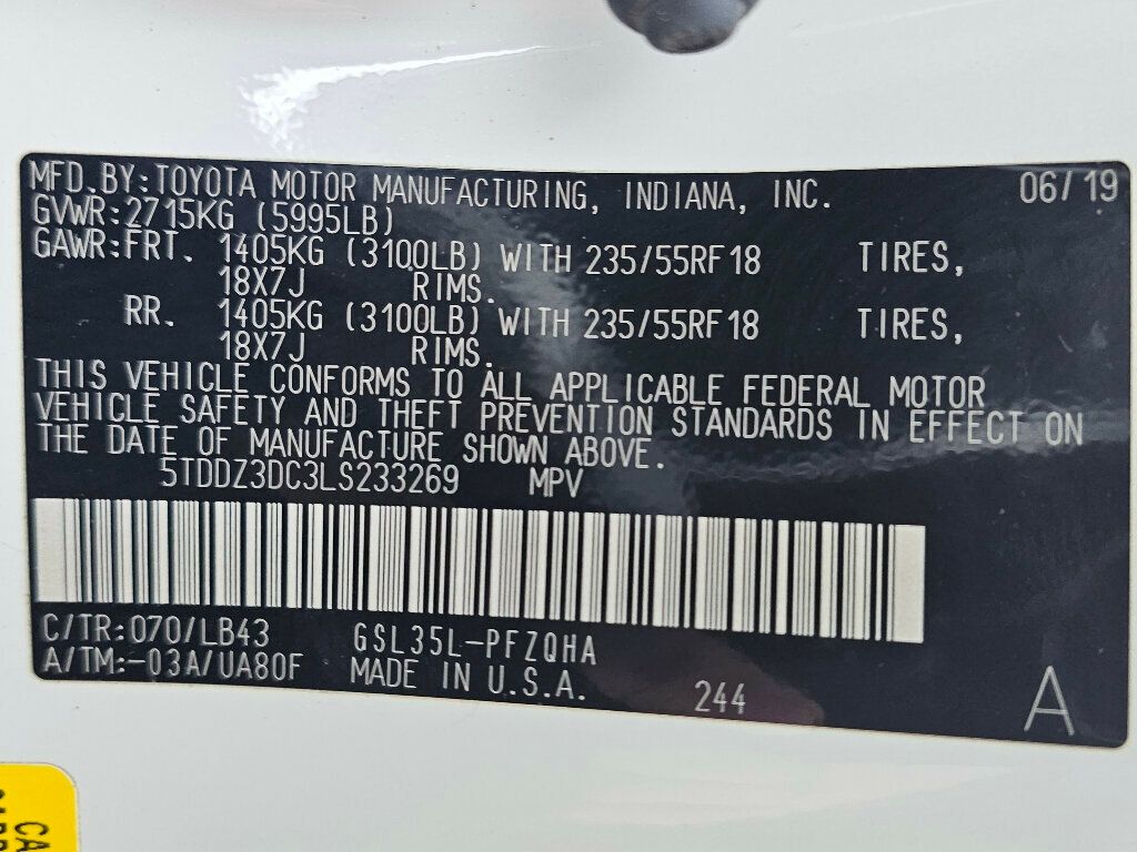 2020 Toyota Sienna Limited Premium AWD 7-Passenger - 22969068 - 41