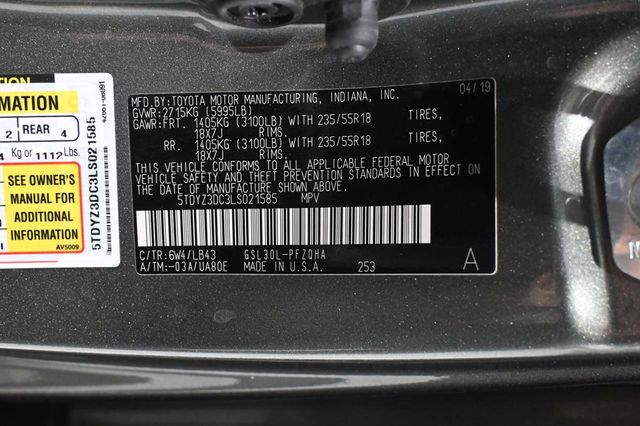 2020 Toyota Sienna Limited Premium FWD 7-Passenger - 23020012 - 38
