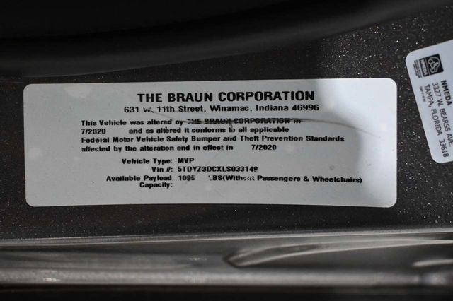 2020 Toyota Sienna XLE Automatic Access Seat FWD 7-Passenger - 23044281 - 34