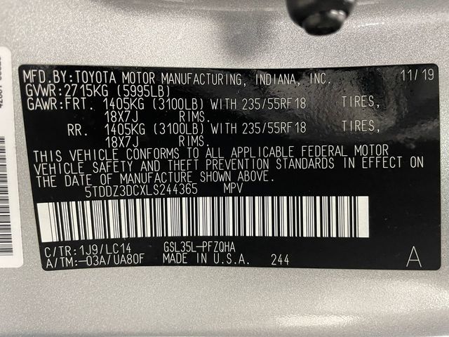 2020 Toyota Sienna XLE AWD 7-Passenger - 22995943 - 48