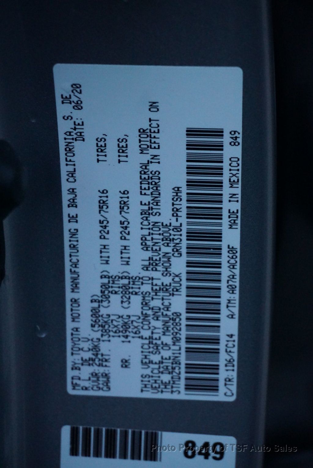 2020 Toyota Tacoma 4WD SR5 Double Cab 6' Bed V6 AT LONG BED LOW MILES CLEAN CARFAX - 22949455 - 33