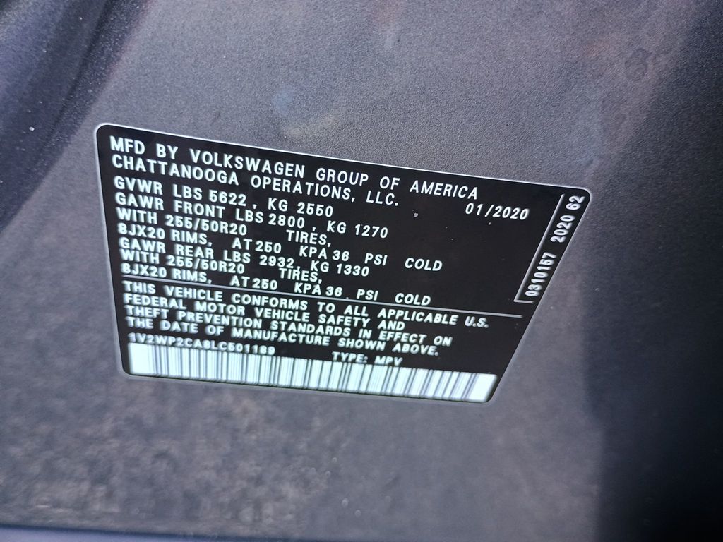 2020 Volkswagen Atlas 2.0T SE w/Technology FWD - 22921286 - 56