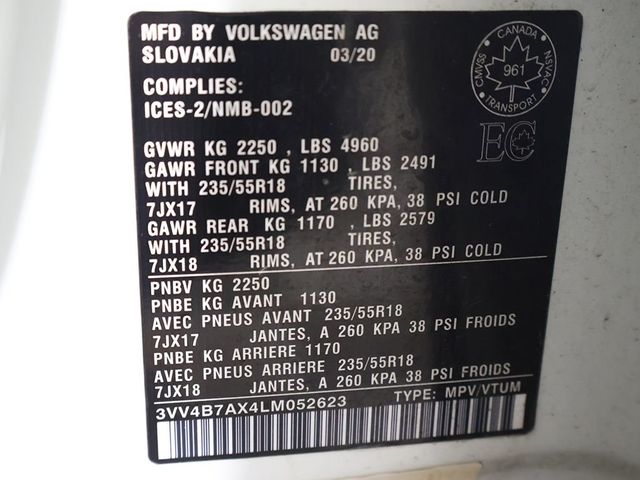 2020 Volkswagen Tiguan 2.0T SEL Premium R-Line 4MOTION - 23003796 - 59