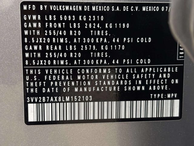 2020 Volkswagen Tiguan 2.0T SE R-Line Black 4MOTION - 23030343 - 37