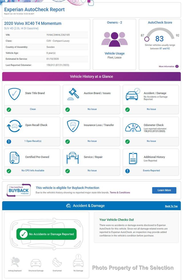 2020 Volvo XC40 T4 FWD MOMENTUM W/BLINDSPOT & HARMON KARDON - 22994746 - 12