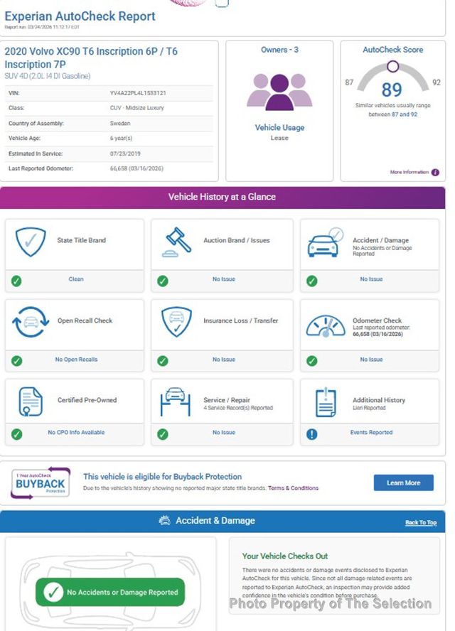 2020 Volvo XC90 T6 AWD INSCRIPTION 7-PASSENGER W/ADVANCE PACKAGE - 23001781 - 12