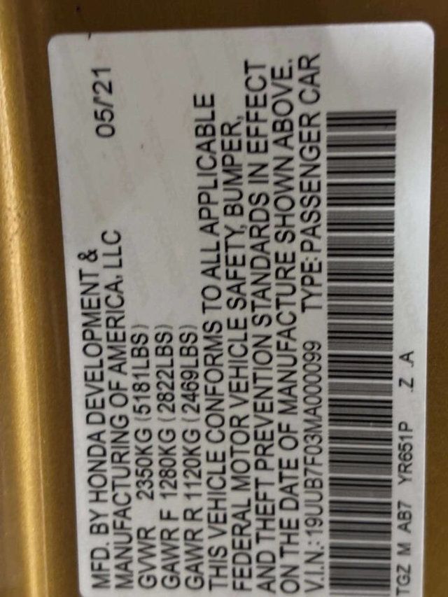 2021 Acura TLX Type S SH-AWD - 23044828 - 37