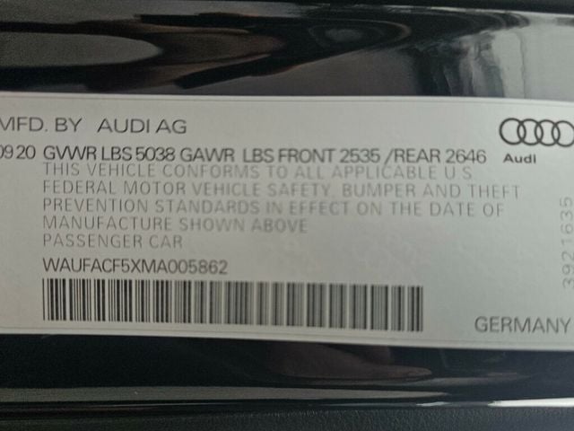 2021 Audi A5 Sportback S line Premium Plus 45 TFSI quattro - 22964578 - 44