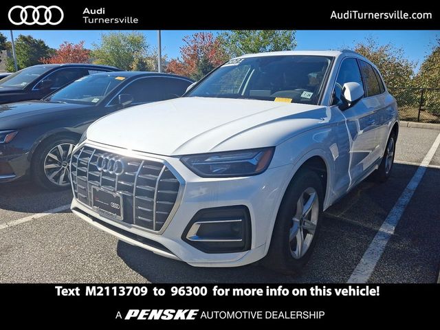 Used 2021 Audi Q5 Premium with VIN WA1AAAFY5M2113709 for sale in Turnersville, NJ