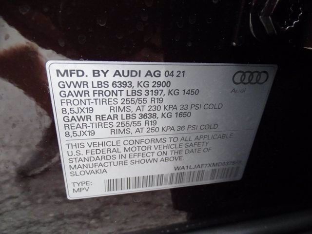 2021 Audi Q7 Premium Plus 45 TFSI quattro - 20925231 - 20