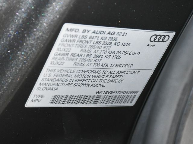 2021 Audi Q8 55 Premium Plus - 22913117 - 26