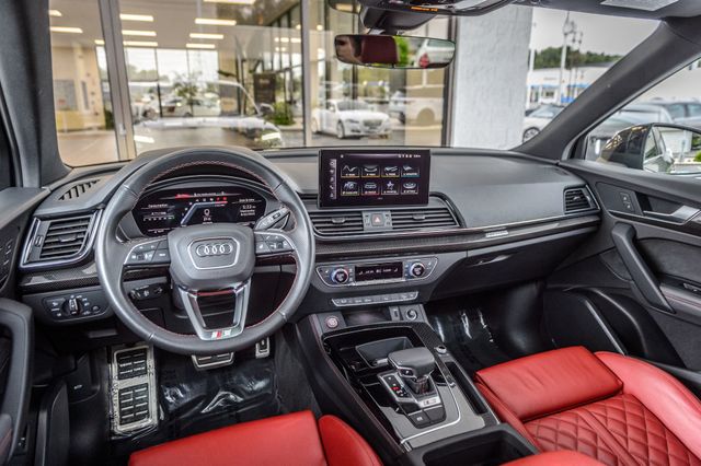 2021 Audi SQ5 SQ5 PREMIUM PLUS QUANTUM GRAY ON RED LOW MILES GORGEOUS MUST SEE - 22609023 - 24