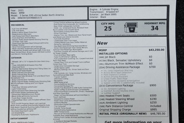 2021 BMW 3 Series 330i xDrive - 22955082 - 51
