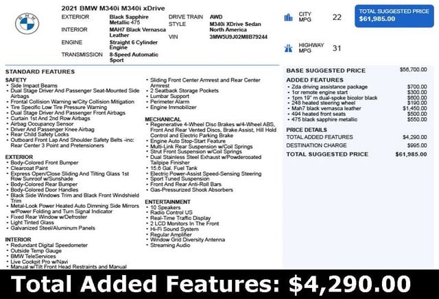 2021 BMW 3 Series M340i xDrive - 22977872 - 2