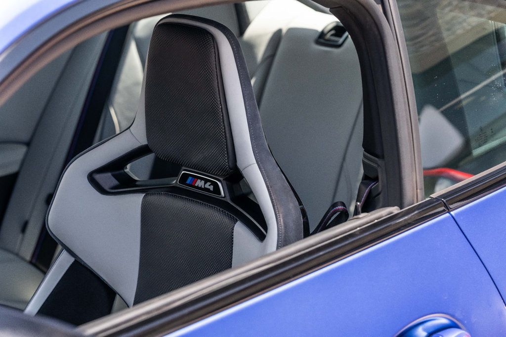 2021 BMW M4 CARBON BUCKET SEATS!!! FROZEN BLUE METALLIC!! - 22416373 - 23