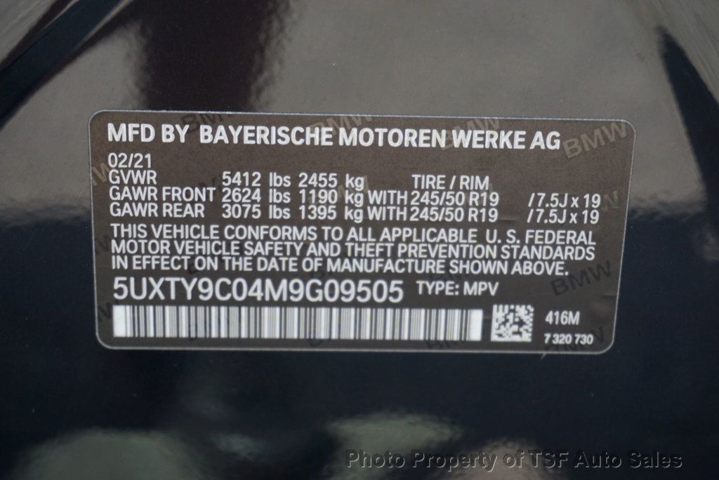 2021 BMW X3 M40i Sports Activity Vehicle EXECUTIVE/SHADOWLINE PKG 360 CAMS - 23057897 - 48