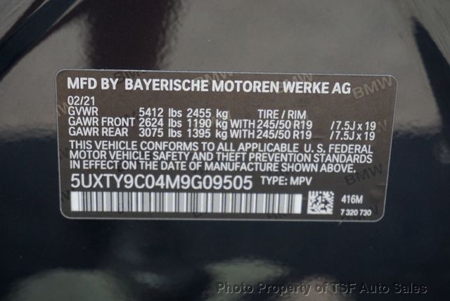 2021 BMW X3 M40i Sports Activity Vehicle EXECUTIVE/SHADOWLINE PKG 360 CAMS - 23057897 - 48