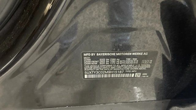 2021 BMW X3 sDrive30i Sports Activity Vehicle - 23014677 - 18