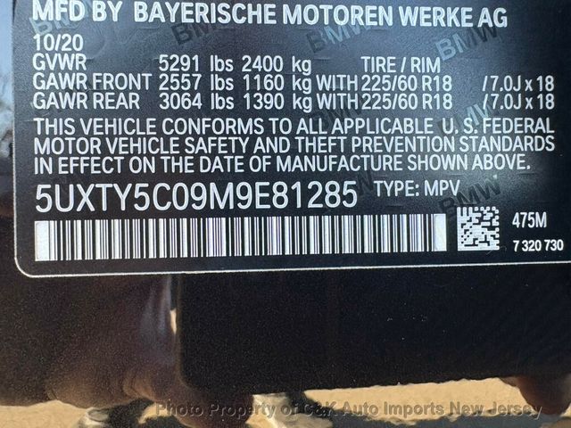 2021 BMW X3 xDrive30i,CONVENIENCE PACKAGE,PANORAMA ROOF,HEATED SEATS - 22968447 - 45