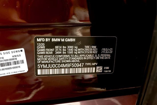 2021 BMW X5 M Sports Activity Vehicle - 23017098 - 44
