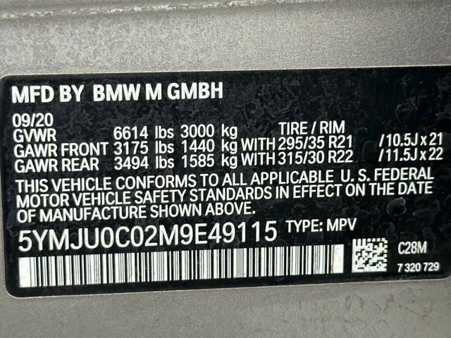 2021 BMW X5 M Sports Activity Vehicle - 23022070 - 62