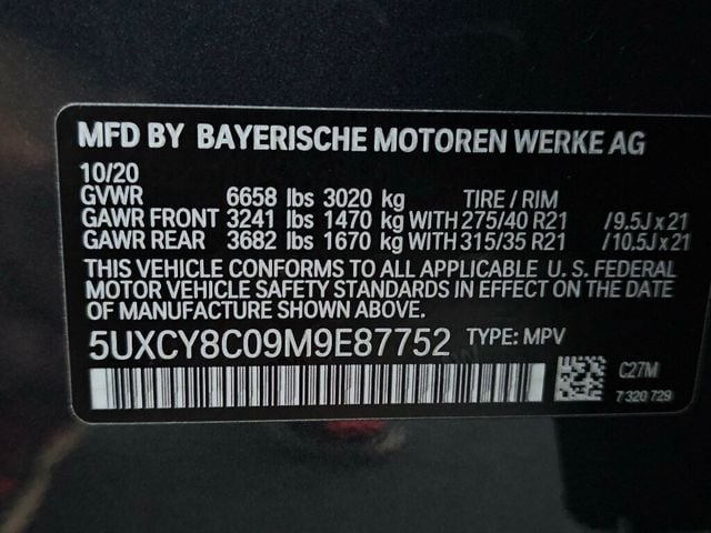 2021 BMW X6 M50i Sports Activity Coupe - 22951274 - 41