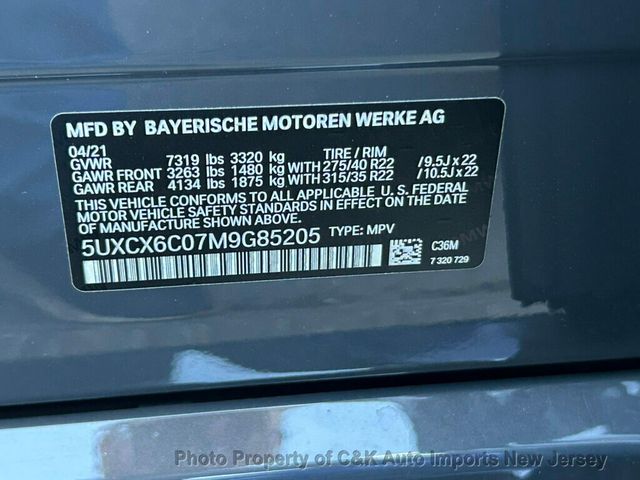 2021 BMW X7 M50i,DRIVING ASSISTANCE,LUXURY SEATING,EXECUTIVE PACKAGE, - 23038358 - 39