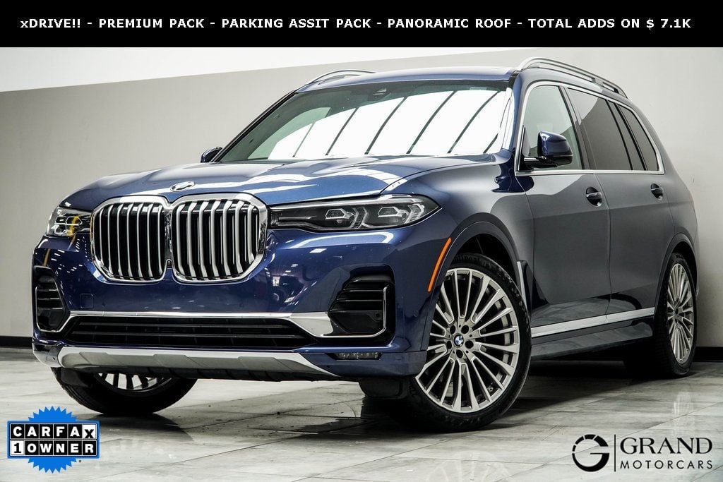 Used 2021 BMW X7 40i with VIN 5UXCW2C04M9G45739 for sale in Kennesaw, GA